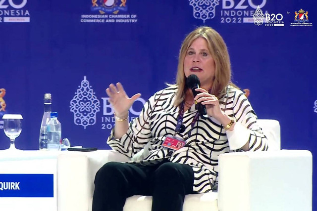 CEO baru PT Freeport Kathleen Quirk. Foto: Youtube/ASEAN BAC INDONESIA 2023