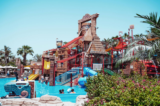 Waterpark di Jakarta. Foto hanya sebagai ilustrasi saja, bukan tempat sebenaranya. Sumber: Pexels/Denys Gromov.