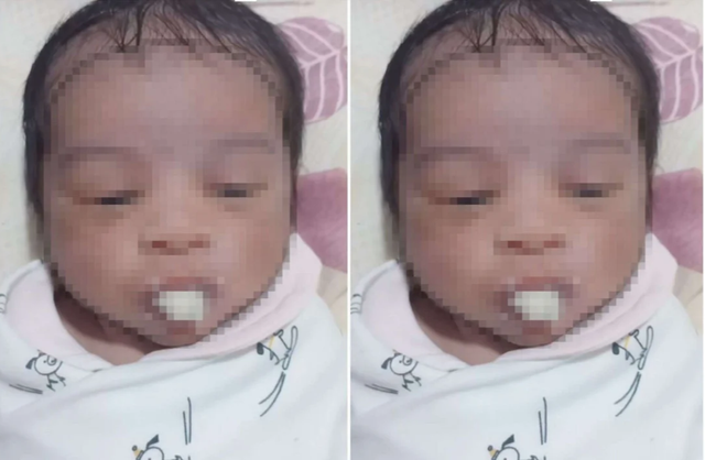 Viral bayi usia 10 hari diberi makan non-ASI. Sumber foto:TikTok @rulyjember
