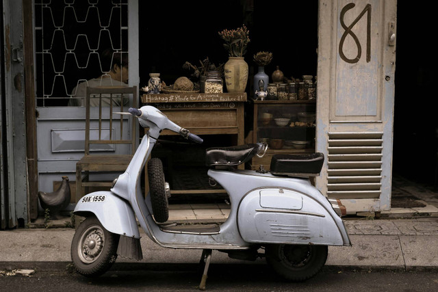 Ilustrasi vespa. Sumber foto: Unsplash