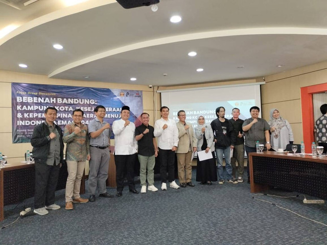 Focus Group Discussion bertema "Bebenah Bandung: Kampung Kota, Kesejahteraan & Kepemimpinan Daerah menuju Indonesia Emas 2045”. (Foto: Istimewa)