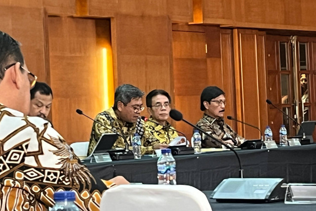 Direktur Jenderal Industri Agro Kemenperin, Putu Juli Ardika dalam diskusi mengenai Strategi Lanjutan Akselerasi Hilirisasi CPO di Kantor Kemenperin, Jakarta, Kamis (20/6/2024).  Foto: Widya Islamiati/kumparan