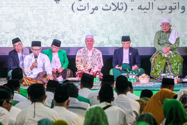 Para ketua majelis DPP PPP bertemu di Jakarta sikapi Dorongan Muktamar Dipercepat. Foto: Dok. PPP 