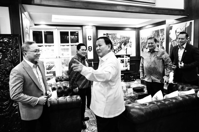 Prabowo Subianto bertemu dengan Ketua Umum Partai Koalisi Indonesia Maju. Foto: Instagram/ @prabowo