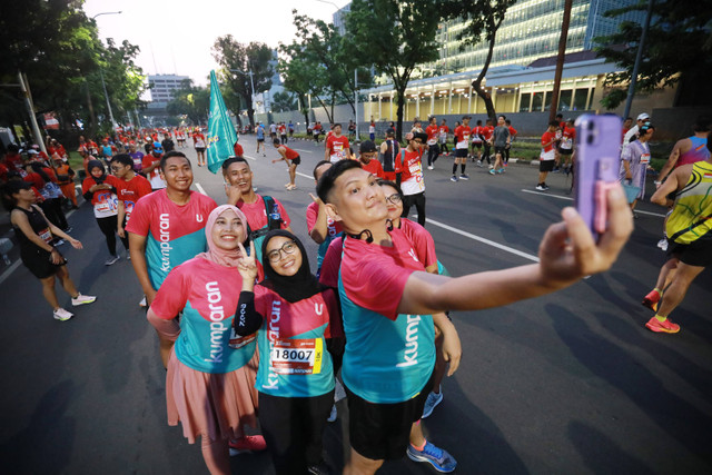 Keseruan kumparan Run. Foto: Dok. kumparan