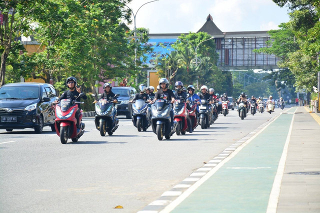 Asmo Kalbar menggelar Ride n Chill. Foto: Dok. Astra Motor Kalbar