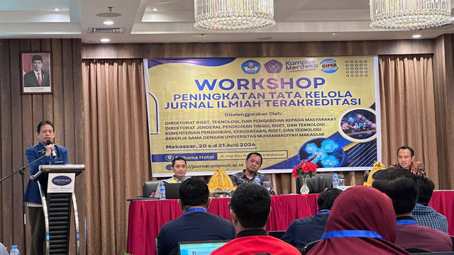 Tingkatkan Mutu Jurnal Ilmiah, Unismuh Gelar Workshop Tata Kelola