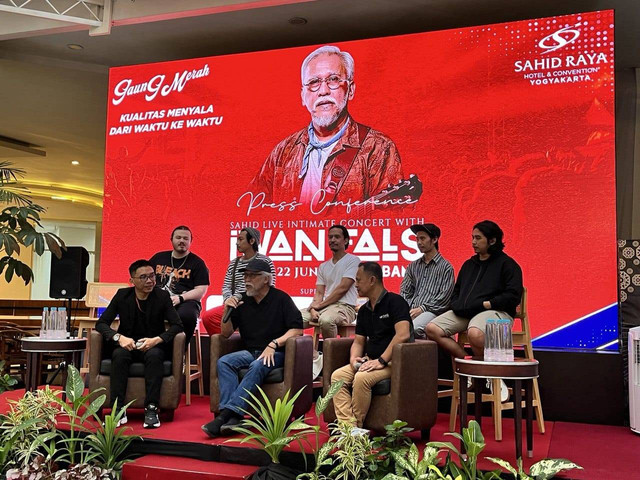 Konferensi pers konser Iwan Fals di Jogja. FOto: M Wulan