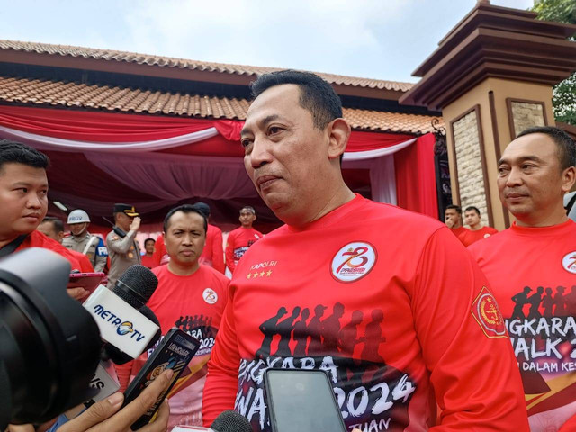 Kapolri Jenderal Listyo Sigit Prabowo di Lapangan Bhayangkara, Jakarta Selatan, Sabtu (22/6). Foto: Hedi/kumparan