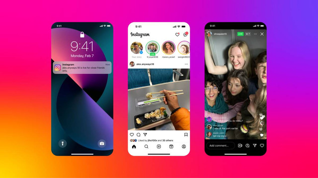 Instagram rilis fitur baru Live khusus Close Friends. Foto: Instagram