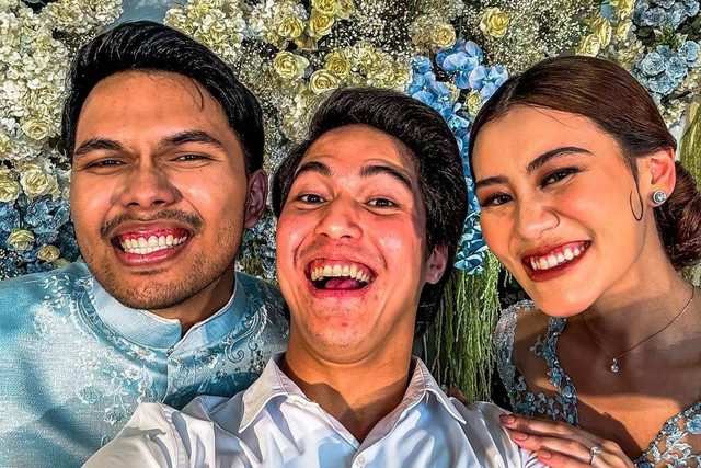 El rumi di acara lamaran Thariq Halilintar dan Aaliyah Massaid. Foto: Instagram/@elelrumi 