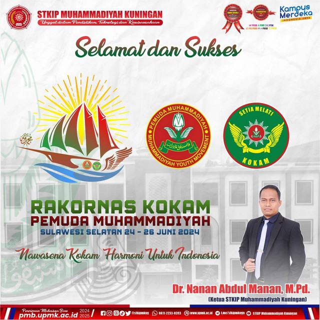 Dokumentasi Flyer: Selamat dan Sukses RAKORNAS KOKAM Pemuda Muhammadiyah UPMK