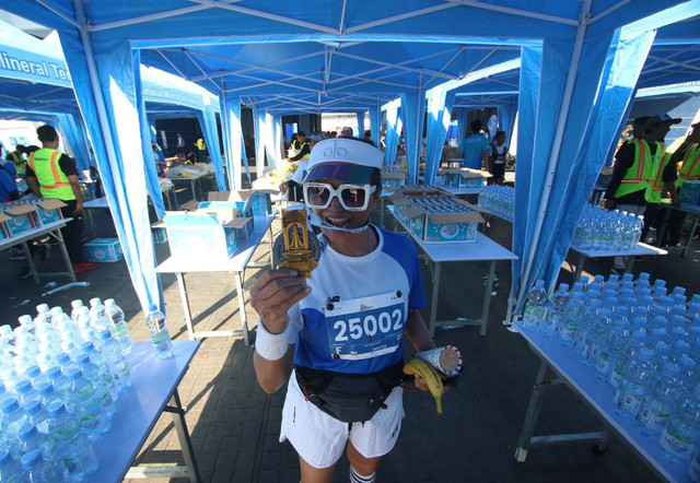 Jakarta International Marathon (JAKIM) 2024 telah sukses digelar di Jakarta Pusat, pada Minggu (23/6), dengan Le Minerale sebagai official mineral water. Foto: dok. Le Minerale