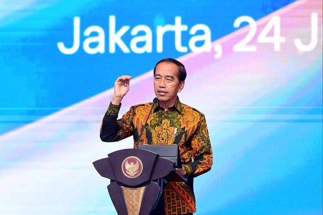 Momen Jokowi sedang berpidato (sumber https://www.instagram.com/jokowi)