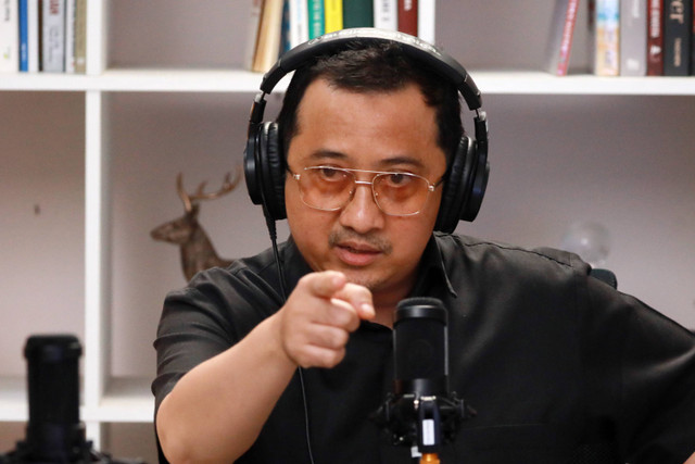 Ustaz Yusuf Mansur saat menjadi narasumber di Diptalk kumparan, Jakarta, Selasa (25/6). Foto: Aditia Noviansyah/kumparan