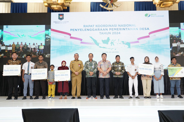 Kegiatan rapat koordinasi nasional penyelengaraan pemerintah desa di 2024, Foto : Dok BPJamsostek Muara Enim