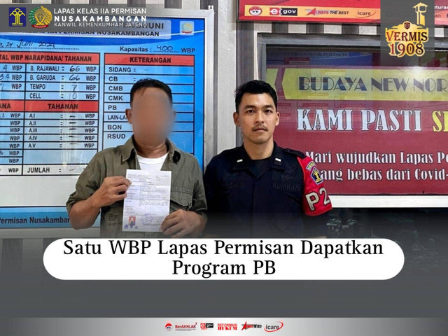 Satu WBP Lapas Permisan Dapatkan Program PB