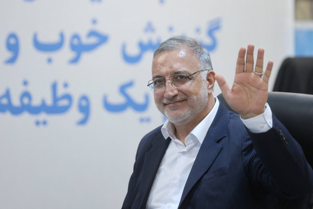 Alireza Zakani, walikota Teheran mendaftarkan diri sebagai kandidat pemilihan presiden Foto: MAJID ASGARIPOUR/REUTERS