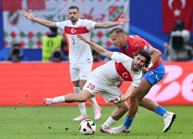 Pertandingan Piala Eropa antara Ceko vs Turki, Kamis (27/6) dini hari WIB. Foto: REUTERS/Annegret Hilse