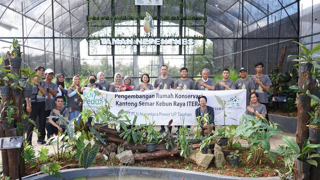 Acara peresmian Rumah Konservasi Kantung Semar Itera. | Foto: Humas Itera