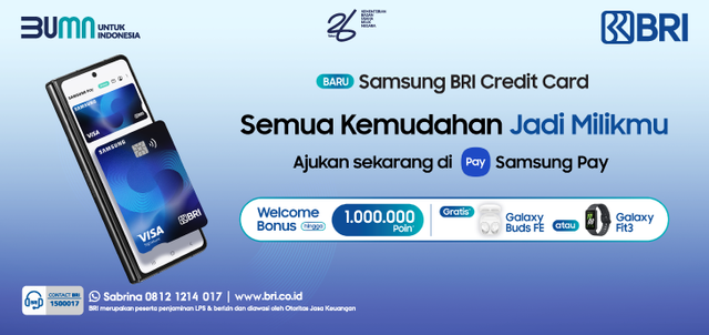 Samsung BRI Credit Card. Foto: BRI