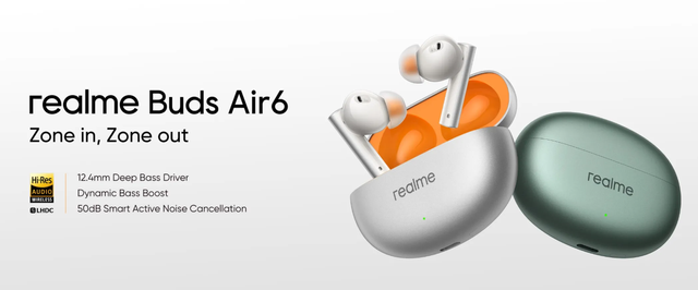 Realme Buds Air 6. Sumber: Realme.com