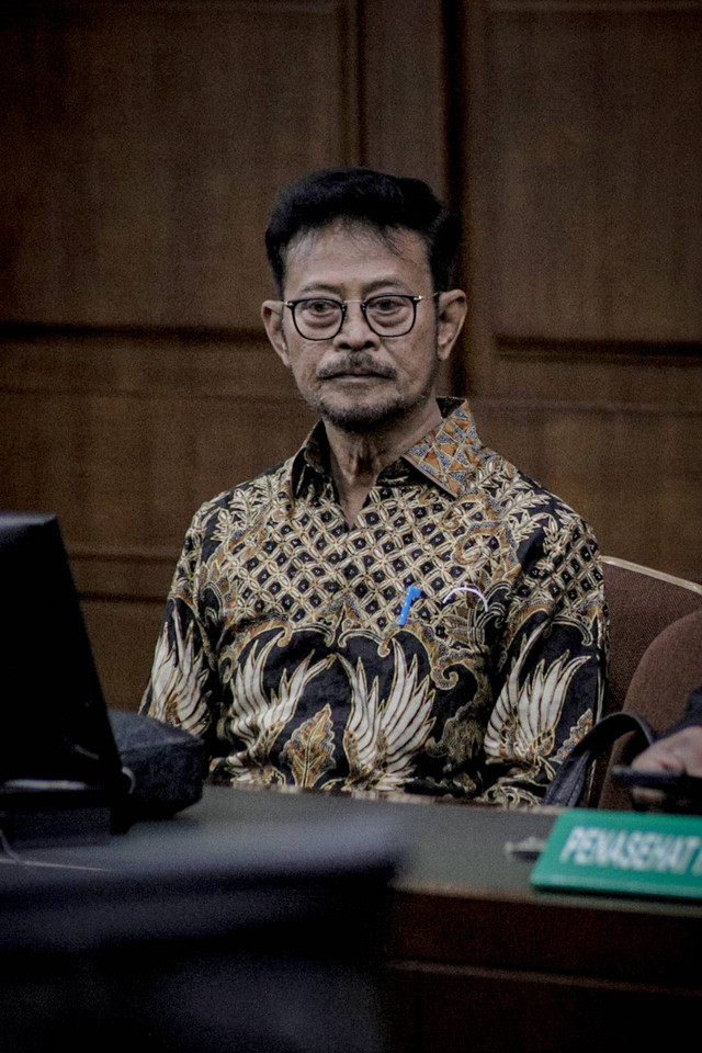 Syahrul Yasin Limpo di Pengadilan Tipikor Jakarta, Jumat (28/6/2024). Foto: M Risyal Hidayat/ANTARA FOTO