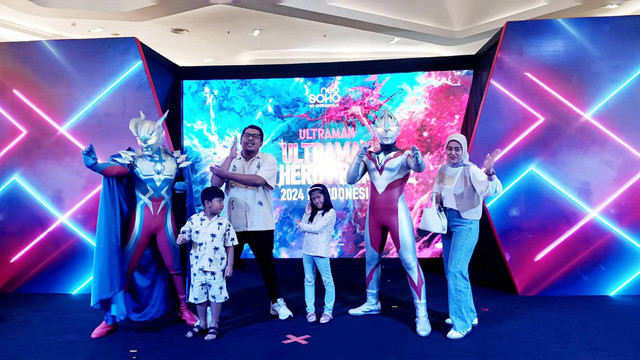 Acara Ultraman The Hero Premiere 2024. Foto: Giovanni/kumparan