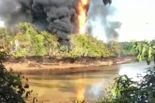 Peristiwa ledakan sumur minyak ilegal di Muba, Foto : Ist