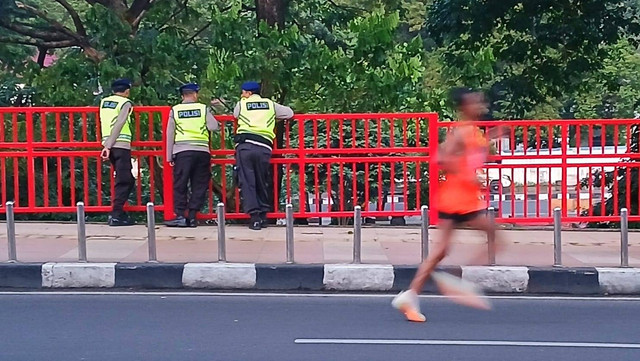 Event Ampera Tourism Run 2024 diharapkan mampu mendongkrak sektor ekonomi dan pariwisata Kota Palembang, Minggu (30/6) Foto: ary priyanto/urban id