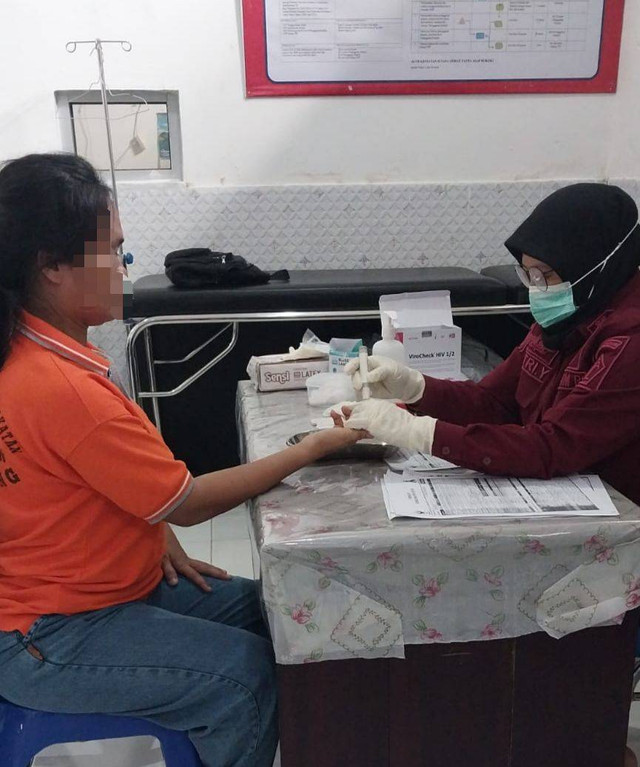 Peduli Kesehatan, 7 Warga Binaan LLL Palembang Lakukan Skrining HIV ...