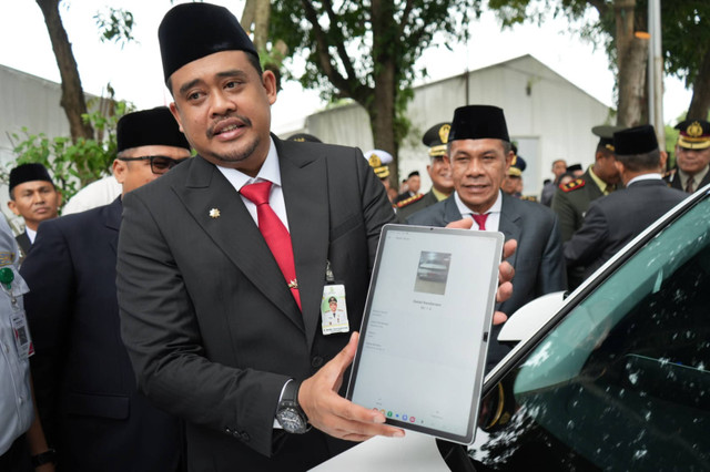 Wali Kota Medan Bobby Nasution resmi meluncurkan parkir berlangganan pada Senin (1//7/2024). Foto: Dok. Istimewa