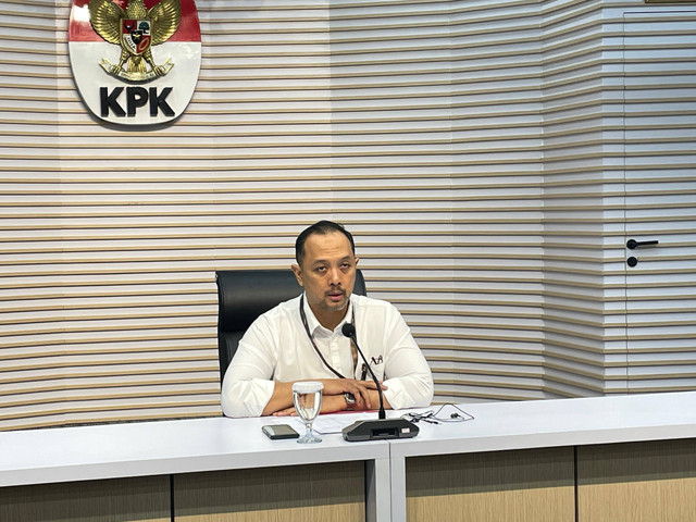 Juru Bicara KPK, Tessa Mahardhika, di Ruang Konferensi Pers Gedung Merah Putih KPK, Rabu (3/7). Foto: Fadhil Pramudya/kumparan