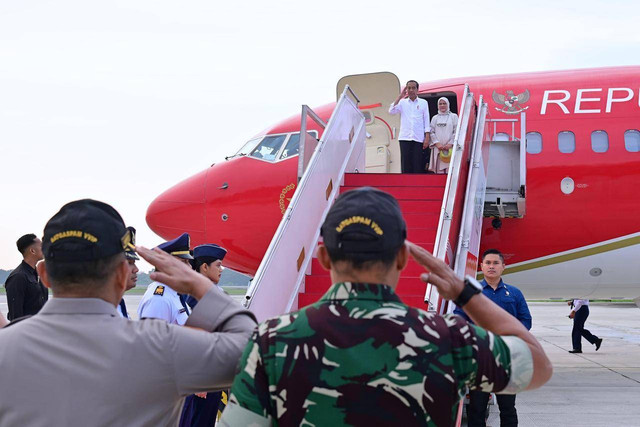 Presiden Joko Widodo bersama Ibu Negara Iriana Joko Widodo kunjungan kerja ke Sulawesi Selatan, Kamis (4/7/2024). Foto: Muchlis Jr/Biro Pers Sekretariat Presiden