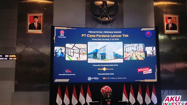 Emiten suku cadang otomotif PT Cipta Perdana Lancar Tbk (PART) melantai di Bursa Efek Indonesia (BEI) pada Jumat (5/7). Foto: Ave Airiza Gunanto/kumparan