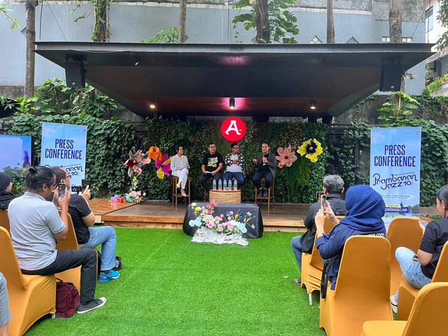 Konferensi pers Prambanan Jazz 2024, Jumat (5/7/2024). Foto: M Wulan/Tugu Jogja