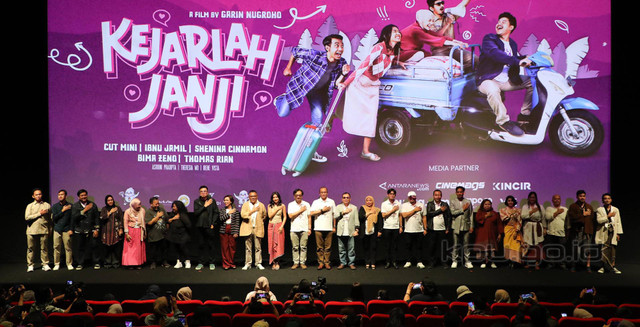 Peluncuran film "Kejarlah Janji", mengingatkan kita tentang bahaya utang elektoral yang menjerat kontestan pemilu. (foto: kpu.go.id) 