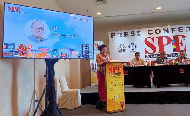 Press conference Surabaya Printing Expo (SPE) 2024. Foto: Masruroh/Basra