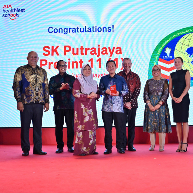 Sekolah Pemenang AIA Healthiest School, SK Putrajaya Presint 11(1) Malaysia. Foto: Dok. AIA