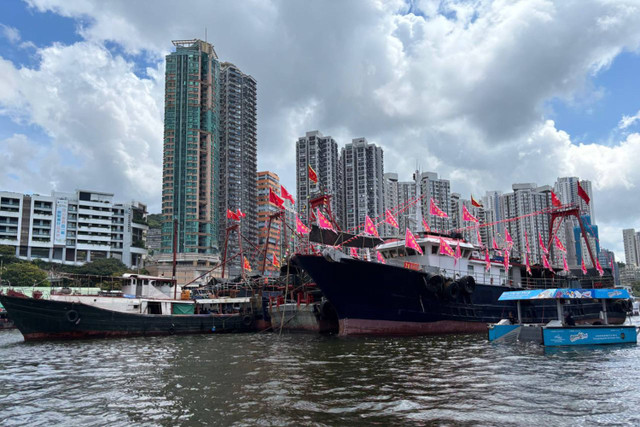 Melihat kampung nelayan zaman dahulu di Pelabuhan Aberdeen, Hong Kong. Foto: Andari Novianti/kumparan