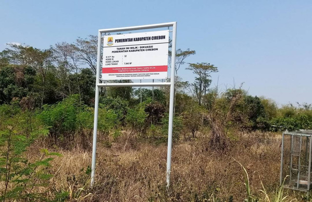 Salah satu aset/lahan milik Pemerintah Kabupaten Cirebon di Kelurahan Kaliwadas, Kecamatan Sumber, Kabupaten Cirebon. Foto : Tarjoni/Ciremaitoday