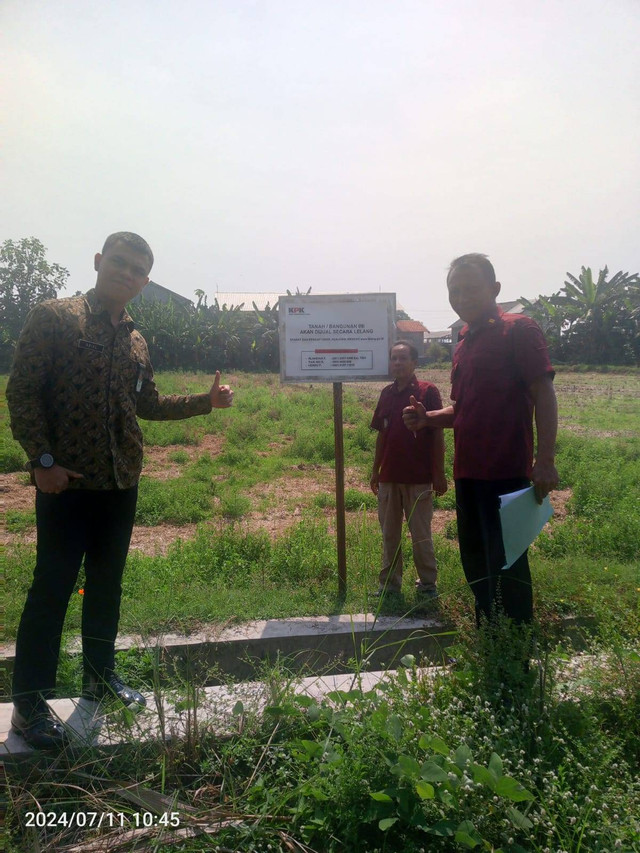 Rupbasan Mojokerto Kontrol Cek Rumah, Sawah, dan Kebun Rampasan KPK RI di Kabupaten