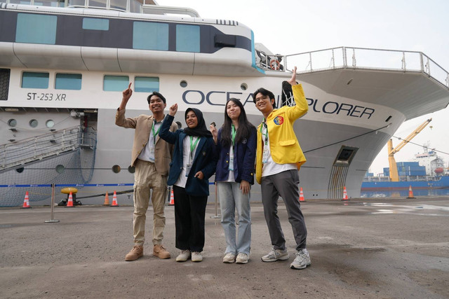 Tanoto Scholars dalam OceanX Education Tour. Foto: dok. Tanoto Foundation