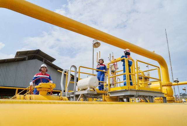 Subholding Gas Pertamina, PT Perusahaan Gas Negara Tbk (PGAS) atau PGN dengan kompetensi yang sudah dimiliki dalam mengelola layanan gas bumi nasional. dok. PGN