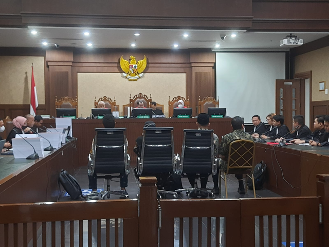 Sidang tuntutan kasus korupsi Tol MBZ di Pengadilan Tindak Pidana Korupsi (Tipikor) Jakarta Pusat, Rabu (10/07). Foto: Dok. Istimewa