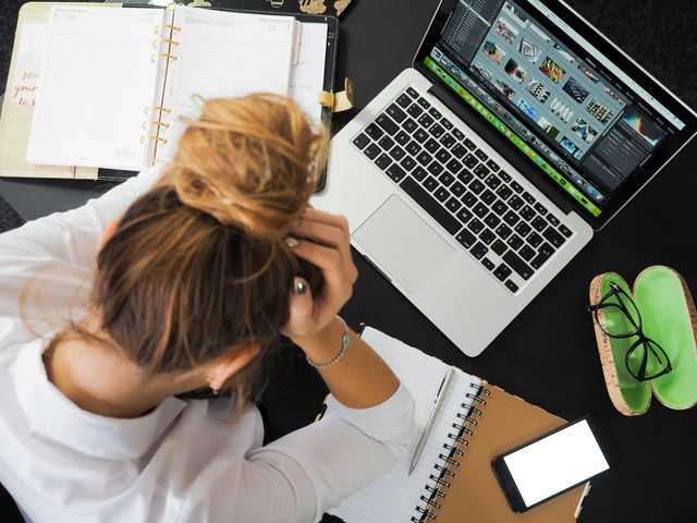 Photo by energepic.com: https://www.pexels.com/photo/woman-sitting-in-front-of-macbook-313690/