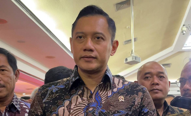 Menteri Agraria dan Tata Ruang (ATR)/ Kepala Badan Pertanahan Nasional (BPN), Agus Harimurti Yudhoyono (AHY) di Kantor Gubernur Jawa Tengah, Semarang, Jumat (12/7). Foto: Widya Islamiati/kumparan