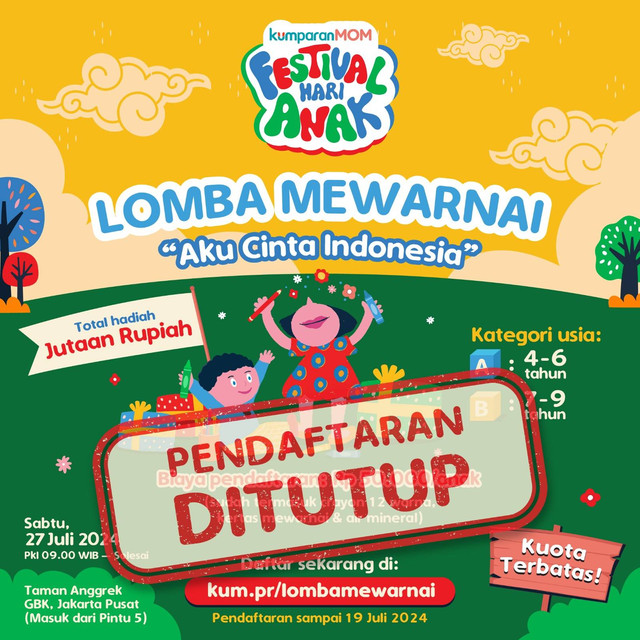 Lomba Mewarnai FHA 2024 Foto: kumparan