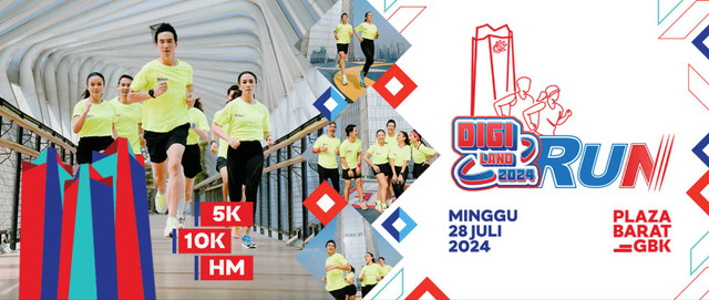 Digiland Run 2024 akan digelar di Plaza Barat GBK pada 28 Juli 2024 Foto: Telkom