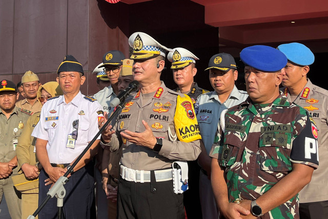 Dir Lantas Polda Jateng Kombes Pol Sonny Irawan usai Apel Operasi Patuh Candi di Mapolda Jateng. Foto: Intan Alliva Khansa/kumparan